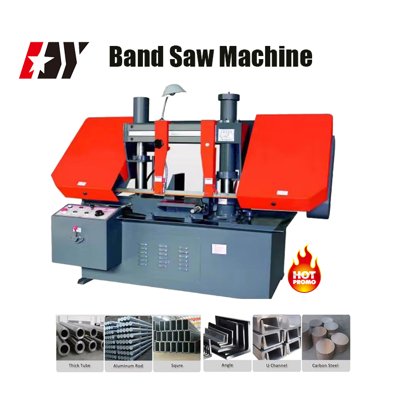 Semi-Automatic Hydraulic Horizontal Metal Tube Cutting Bandsaw Machine